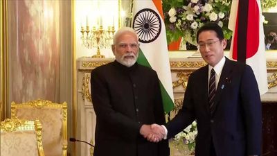 PM Narendra Modi meets Japanese counterpart Fumio Kishida