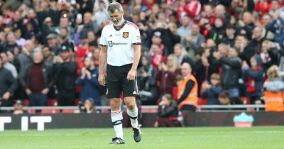 'Embarrassing' reason Roy Keane only played 15 minutes for Man United Legends vs Liverpool