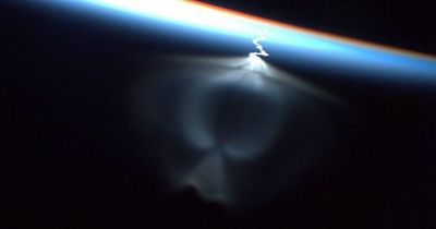 Astronaut takes picture of 'angel' created by Russia from the International Space Station