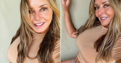 Carol Vorderman flashes her incredible abs in cheeky selfie as she hits the gym