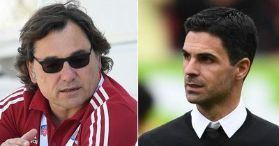 Raul Sanllehi claims Arsenal have made a "mistake" with Mikel Arteta role change