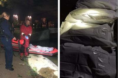 Police probe after four American Bulldogs found dead in plastic bags in Thamesmead Lake