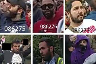 Police hunt 13 after protest erupts into violence outside Iranian Embassy