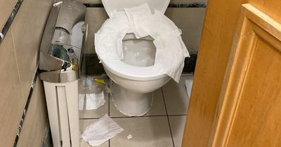 Mum's shock at 'disgusting' toilets while shopping at Manchester's Trafford Centre