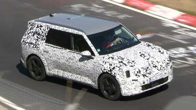 2024 Kia EV9 Spied Looking Quick Around The Nurburgring Race Track