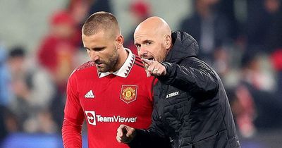 Luke Shaw reveals 'chats' with Erik ten Hag after losing Manchester United starting spot