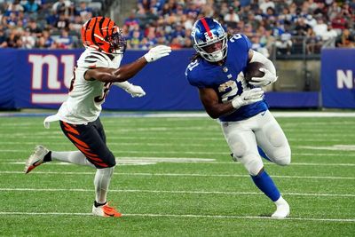 Giants waive RB Antonio Williams, cut LB Charles Wiley from practice squad