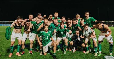 Northern Ireland Under 19s celebrate massive Euro qualifying success