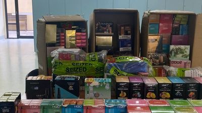 Vapes and illegal tobacco seized from southern Queensland stores in police raids after tip-offs