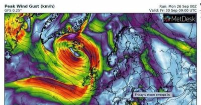 UK weather forecast: Brits to be lashed by heavy downpours and 60mph gales this week