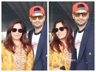 Richa Chadha and Ali Fazal make a stylish appearance at the airport as they jet off to Delhi for pre-wedding festivities – WATCH video
