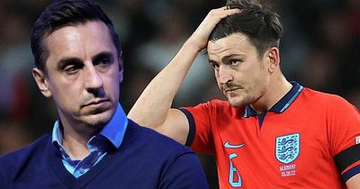 Gary Neville urges Harry Maguire to visit Man Utd doctor after England backlash