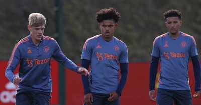 Nine Manchester United youngsters train with first team ahead of Manchester derby