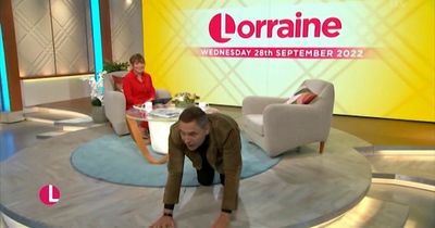 ITV's Lorraine issues warning to David Walliams as he 'creeps' off set