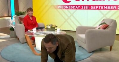 David Walliams 'forced' to crawl off Lorraine set as host gives warning