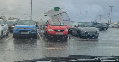 Asda customer parks in trolley bay at Scots store as locals left in stitches