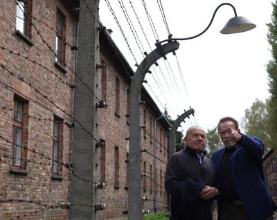 Schwarzenegger visits Auschwitz in message against hatred