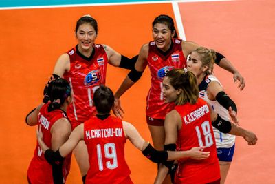 Thai spikers beat Croatia, to meet South Korea Thursday