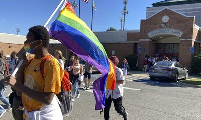 Thousands of Virginia students walk out in protest at governor’s trans proposals