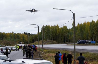 Finland closes highway for fighter jet drill for first time in decades