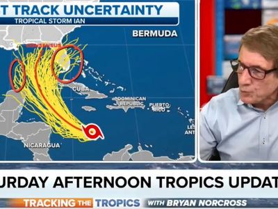 Fox meteorologist makes unfortunate drawing while explaining Hurricane Ian