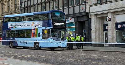 Woman in Leeds rushed to hospital after being hit by double decker bus as kids left in tears