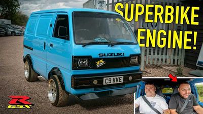 Suzuki Squared: Madman Stuffs Bandit 1250 Engine Inside A Kei Van