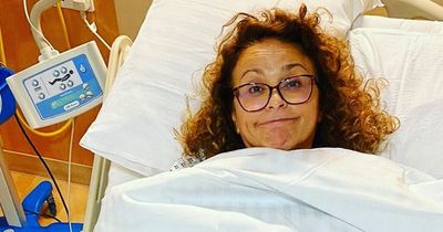 Nadia Sawalha 'worried sick' with secret health scare as she shares snaps from hospital