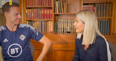 "This is weird..." Jonny Evans 'in shock' at wife's surprise interview