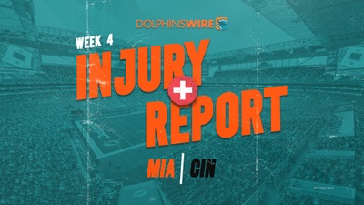 Dolphins injury report: 2 out, 7 questionable vs. Bengals