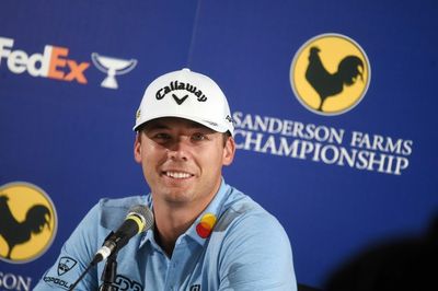 Between Presidents Cup and defending his title at Sanderson Farms Championship, Sam Burns did find time for some Chick-fil-A