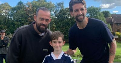 Watch: Scotland heroes present brave Aiden Paterson with top player award