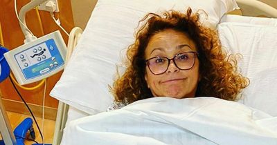 Loose Women's Nadia Sawalha shares photo from hospital bed as she urges fans to get any symptoms checked