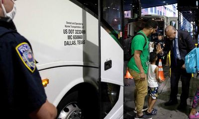 New Yorkers welcome asylum seekers sent on ‘uncomfortable’ ride from Republican states