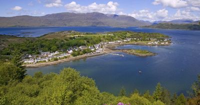 The paradise-like Highland Village used as the background for Hamish MacBeth and the Wicker Man