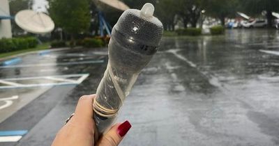 Hurricane Ian TV reporter uses condom to keep microphone dry during devastating storms