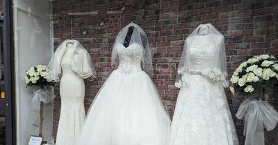 Kym Marsh's Corrie wedding dress among set donated to Stockport charity shop