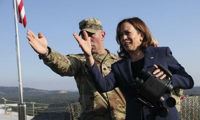 Kamala Harris hits out at North Korea’s ‘provocative nuclear rhetoric’ on DMZ visit