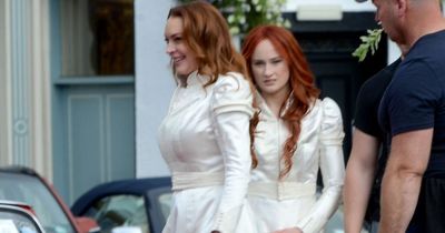 Lindsay Lohan spotted in Mayo shooting scenes for new movie Irish Wish as locals scramble to get glimpse of star