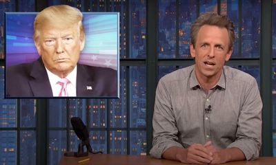 Seth Meyers: ‘Putting Trump on the stand is like putting a chimpanzee in a school play’