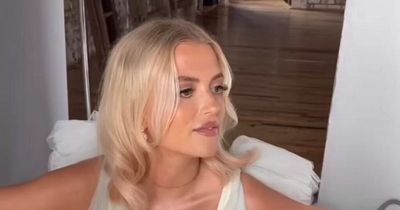 Pregnant former ITV Corrie star Lucy Fallon shares pregnancy reality as adorable dog sticks by her side