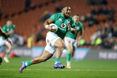 Ireland centre Aki to miss Tests after 8-week ban
