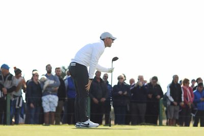 Watch: Rory McIlroy wasn’t too happy with this tee shot — then it almost found the green on a 400-yard par 4