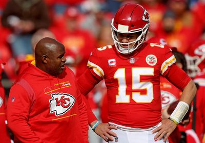 Here’s what Chiefs OC Eric Bieniemy said about halftime disagreement with Patrick Mahomes