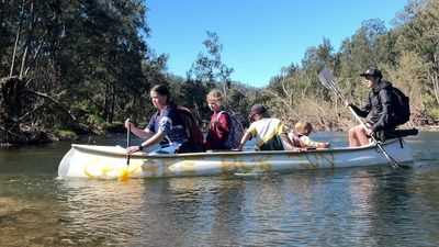 Black Summer bushfires bridge rebuilt near Bodalla ending kayak school run