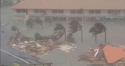 Pensioner dies draining pool as Hurricane Ian batters Florida with 155mph winds and rain