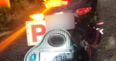 Speeding motorbike rider loses licence 20 minutes into double demerits period