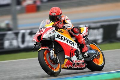 Thailand MotoGP: Marquez tops tight FP1 despite crash