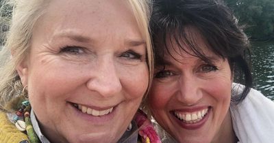 Fern Britton's girls holiday with pal seen kissing ex husband Phil Vickery