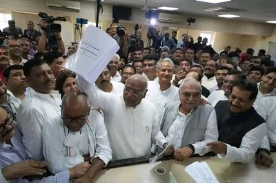 Kaun Banega Congress Boss: Kharge files nomination for Cong president poll